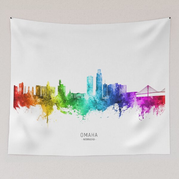 Item preview, Omaha Nebraska Skyline designed and sold by ArtPrints.