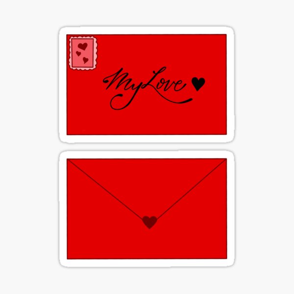 My Love Envelope Stickers Sticker