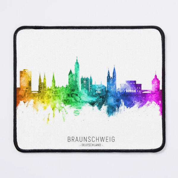 Item preview, Braunschweig Germany Skyline designed and sold by ArtPrints.