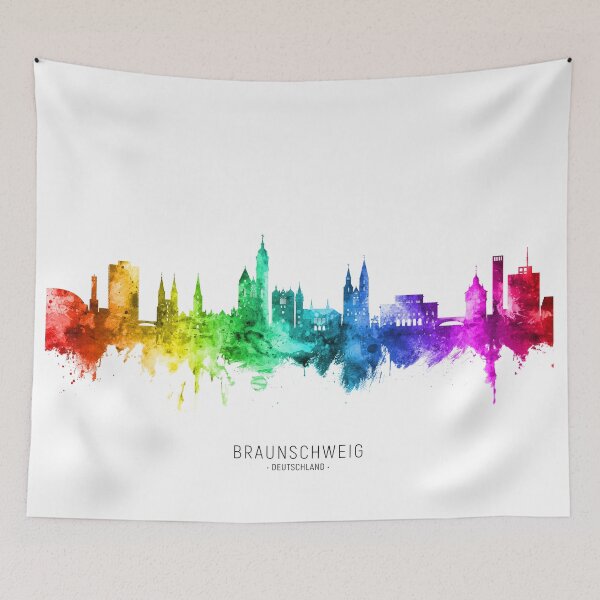 Item preview, Braunschweig Germany Skyline designed and sold by ArtPrints.