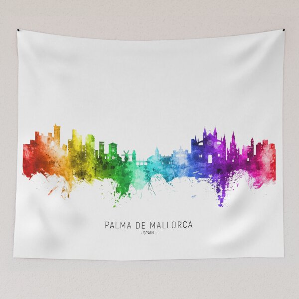 Item preview, Palma de Mallorca Spain Skyline designed and sold by ArtPrints.