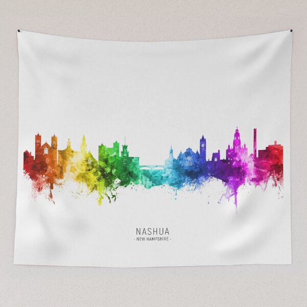 Item preview, Nashua New Hampshire Skyline designed and sold by ArtPrints.