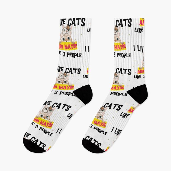 Item preview, I Like Cats and Maybe Like 3 People Cats Owner Gifts Funny Saying designed and sold by Nzgiftsandmore.