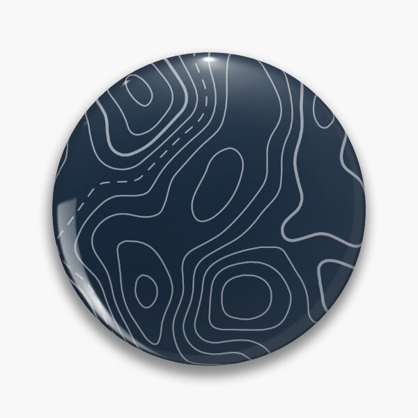 Item preview, Navy blue topography map designed and sold by AlexGolyakov.