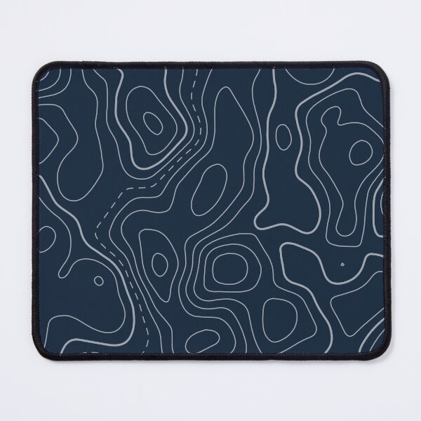 Aperçu de l'œuvre Carte topographique bleu marine créée et vendue par AlexGolyakov.