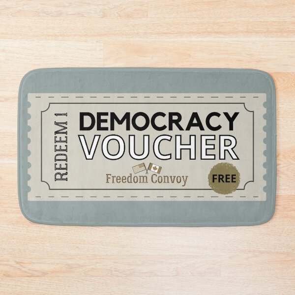 Item preview, Free Democracy Voucher US And Canada - Freedom Convoy Canada 2022 designed and sold by ViewerEqualsPhoton.