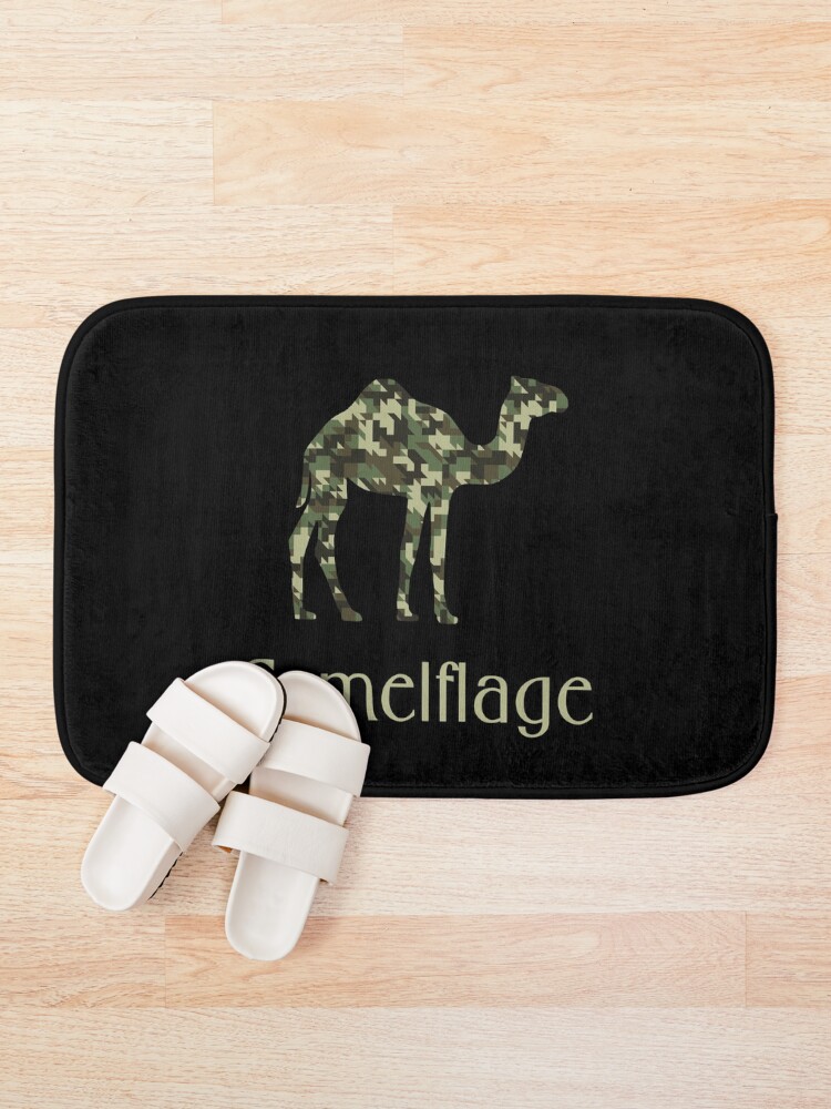 Thumbnail 1 of 6, Bath Mat, Camelflage designed and sold by Store-Designify.
