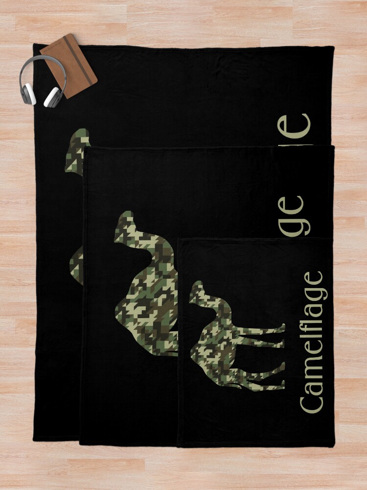Thumbnail 5 of 6, Throw Blanket, Camelflage designed and sold by Store-Designify.