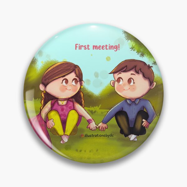 Item preview, First Meeting- Happy Valentines Day designed and sold by Divya Chawhan.