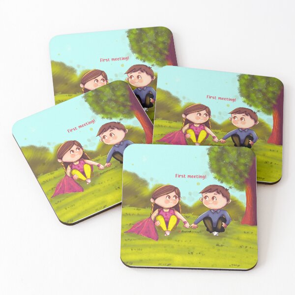 Item preview, First Meeting- Happy Valentines Day designed and sold by Divya Chawhan.