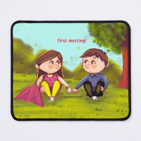 Item preview, First Meeting- Happy Valentines Day designed and sold by Divya Chawhan.