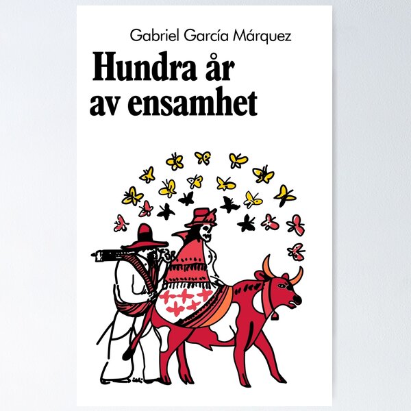 Item preview, Book Cover One Hundred Years of Solitude, Swedish Edition, 1996 designed and sold by Julio Benitez.