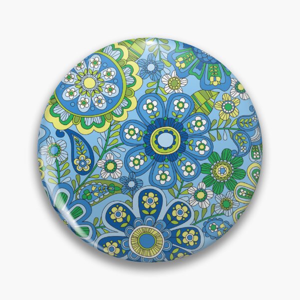 Item preview, Flower Power Blue designed and sold by emmaheeson.