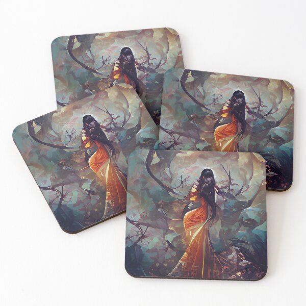 Item preview, She Demon in Saree designed and sold by PlacidHinds.