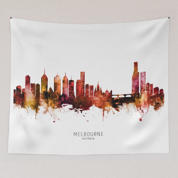 Item preview, Melbourne Australia Skyline designed and sold by ArtPrints.