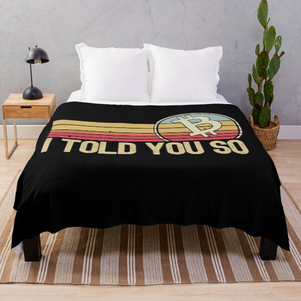 Item preview, Retro Bitcoin Shirt - I Told You So BTC, Funny Crypto designed and sold by nft-millionaire.