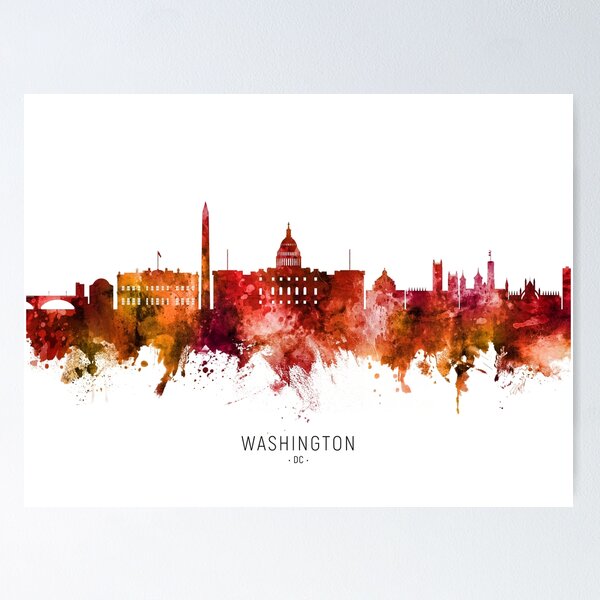Item preview, Washington DC Skyline designed and sold by ArtPrints.