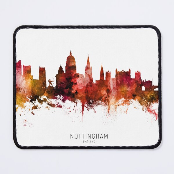 Item preview, Nottingham England Skyline designed and sold by ArtPrints.