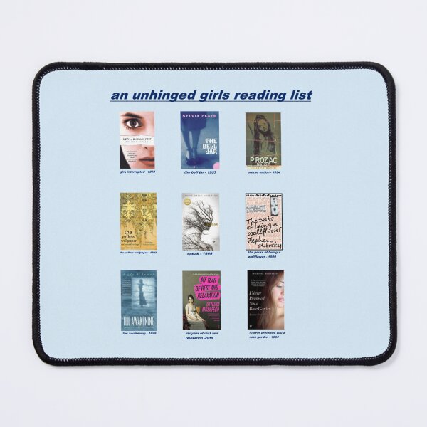 Item preview, an unhinged girls reading list design   designed and sold by Mavis-UK.