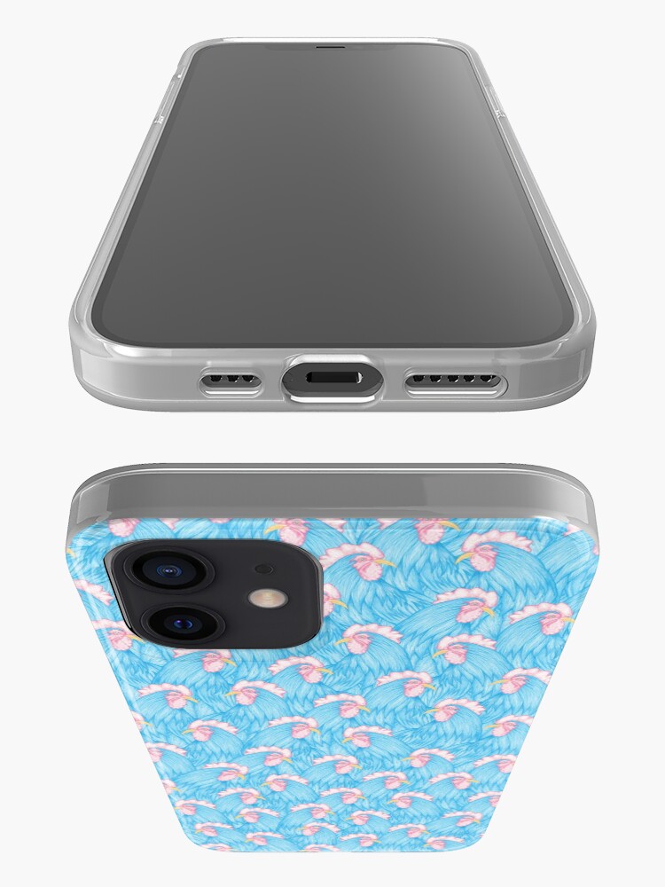 Alternate view of Diurnal (Pattern of Blue Rooster) iPhone Case & Cover