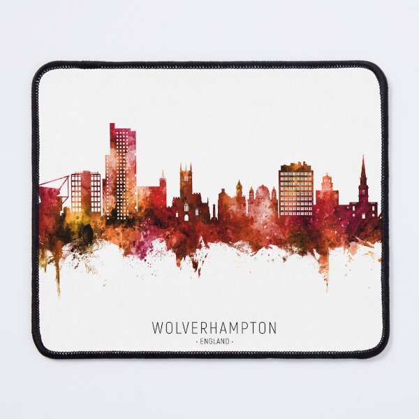 Item preview, Wolverhampton England Skyline designed and sold by ArtPrints.