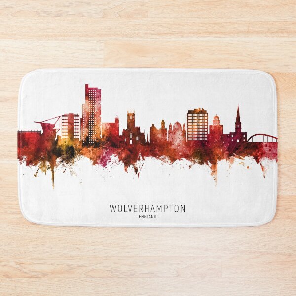 Item preview, Wolverhampton England Skyline designed and sold by ArtPrints.