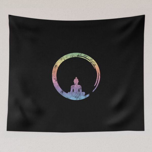 Item preview, Enso Zen, Circle of Enlightenment,  Meditation, Buddha, Buddhism, Japan, Rainbow designed and sold by nitty-gritty.