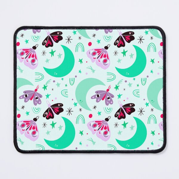Item preview, Moths and Moons - Green & Pink designed and sold by AnArielleShop.
