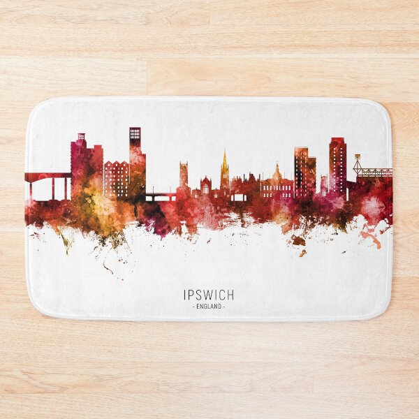 Item preview, Ipswich England Skyline designed and sold by ArtPrints.
