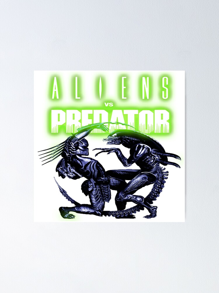Aliens Versus Predator Symbol Logo Movie Poster By Masylom Redbubble