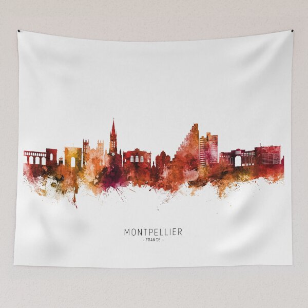 Item preview, Montpellier France Skyline designed and sold by ArtPrints.