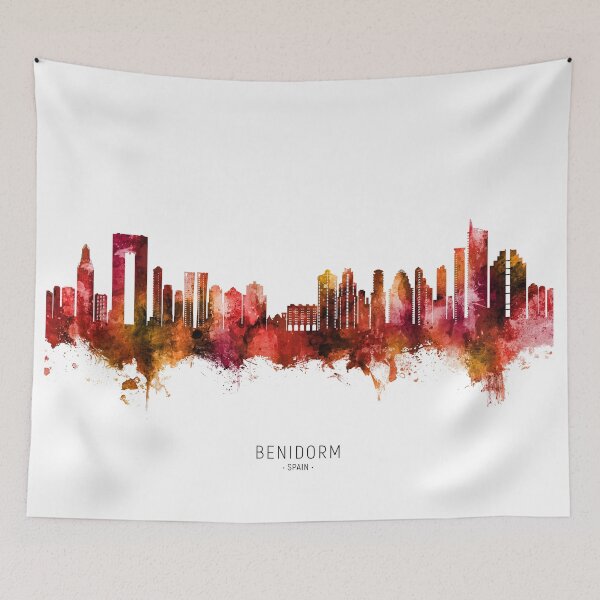 Item preview, Benidorm Spain Skyline designed and sold by ArtPrints.