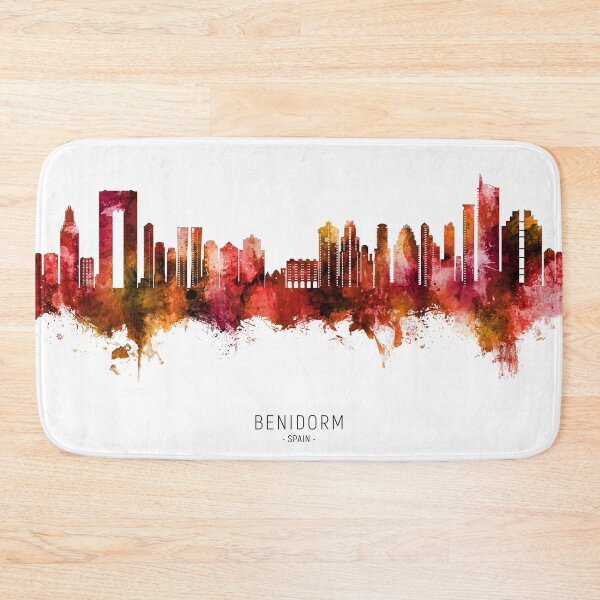 Item preview, Benidorm Spain Skyline designed and sold by ArtPrints.