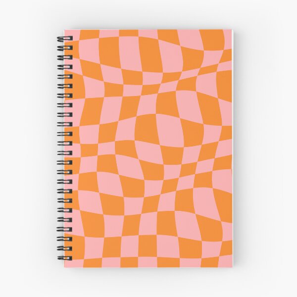 Item preview, Warped Checkered Pattern (orange/pink) designed and sold by Design Minds Boutique.