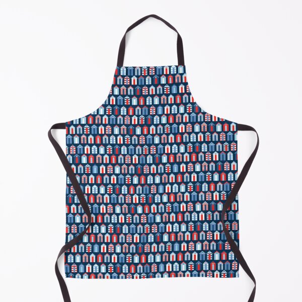 Item preview, Beach huts on Navy designed and sold by emmaheeson.