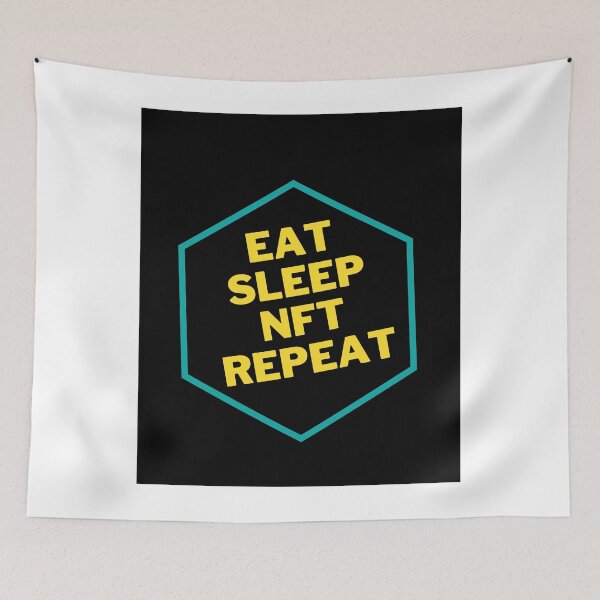 Item preview, Copy of Eat Sleep NFT Repeat cute Design designed and sold by Shahnawaz Khandesigner.