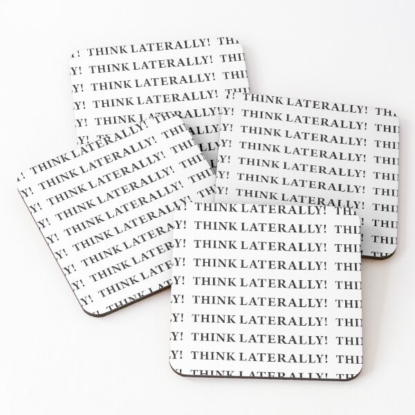 Item preview, Think laterally, letters, sentences, philosophy, abcde, subtitles, inscription,  designed and sold by NessArtByEwa.