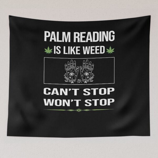 Item preview, Funny Can't Stop Palm Reading Reader Palmistry Palmist Fortune Telling Teller designed and sold by FulviaContreras.