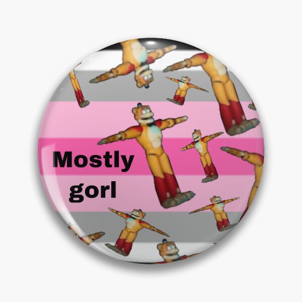 Item preview, Glamrock Freddy Fazbear Girlflux Pride Flag Meme designed and sold by ghostboixx.