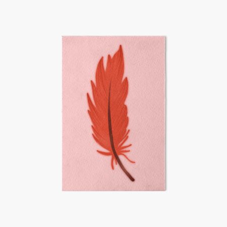 Red feather pen | Art Board Print