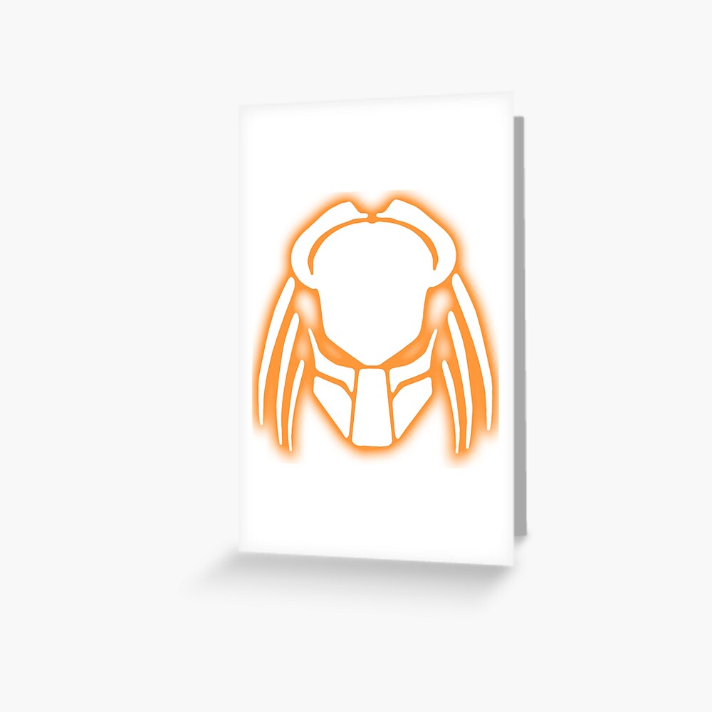 Predator Symbol Logo Movie Greeting Card By Masylom Redbubble