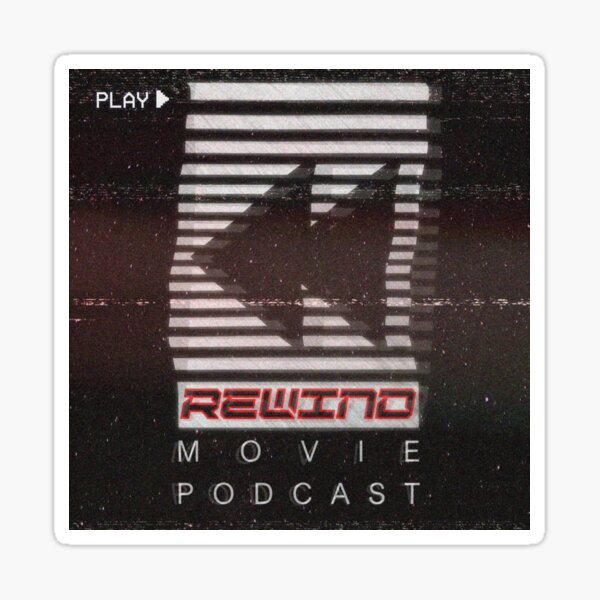 The Rewind Movie Podcast Logo Sticker
