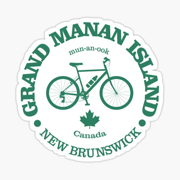 "Grand Manan Island (cycling)" Sticker by Redbubble