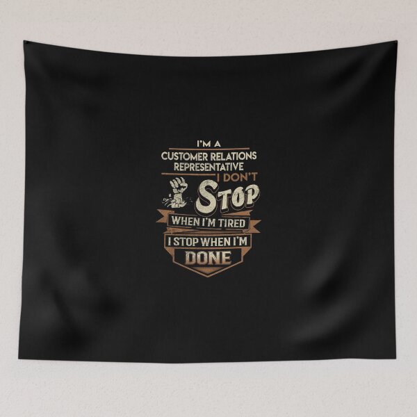 Item preview, Customer Relations Representative T Shirt - I Stop When Done Job Gift Item Tee designed and sold by natalinedk.