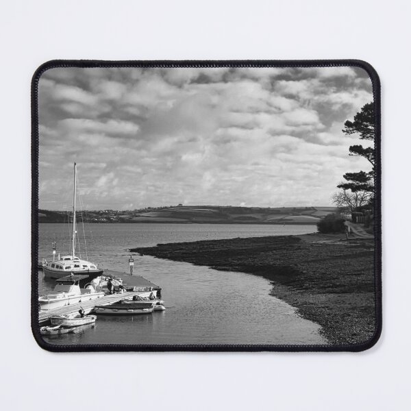 Item preview, Monochrome Looking out from Mylor Harbour down the Fal Estuary designed and sold by Ann Biddlecombe.