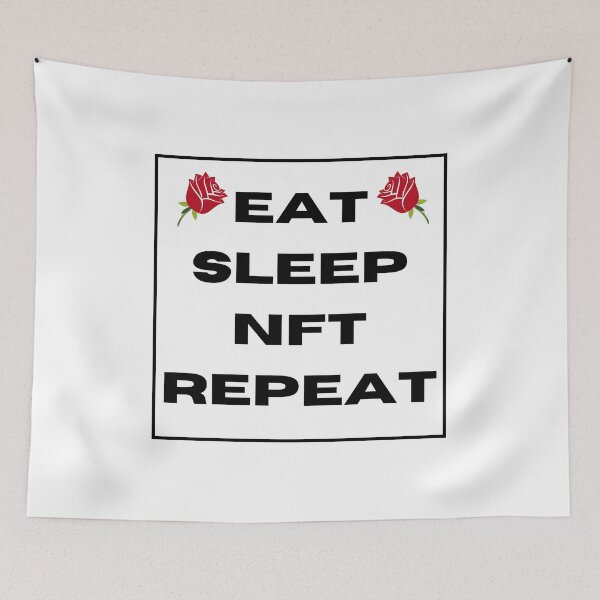Item preview, Copy of Eat Sleep NFT Repeat cute Design designed and sold by Shahnawaz Khandesigner.