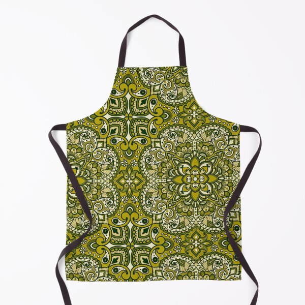 Item preview, Floral Mandala Repeat Pattern - Dirty Gold designed and sold by SemDesigns1.