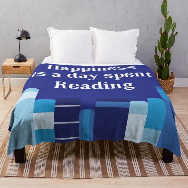 Item preview, Happiness is a Day Spent Reading | Blue | Royal designed and sold by Wintre2.