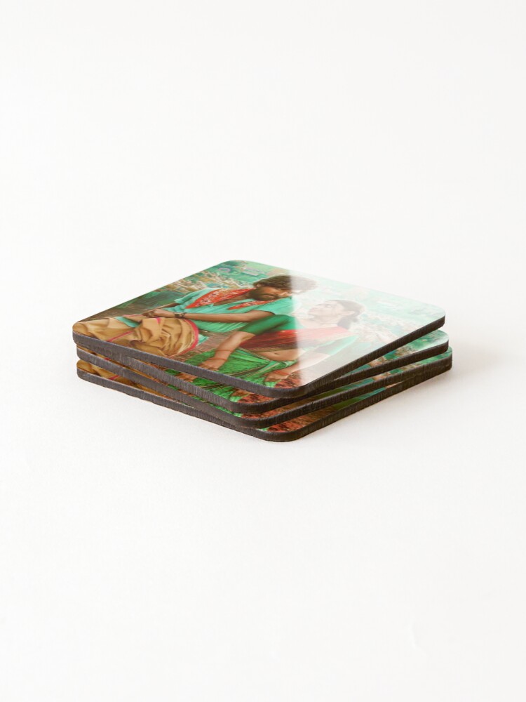 Thumbnail 4 of 5, Coasters (Set of 4), Pushpa designed and sold by Rritu.