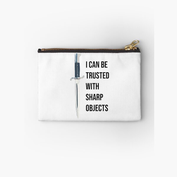 Item preview, i can be trusted with sharp objects designed and sold by PrintsyGal.